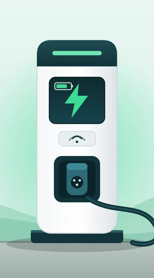 Borne de recharge electrique